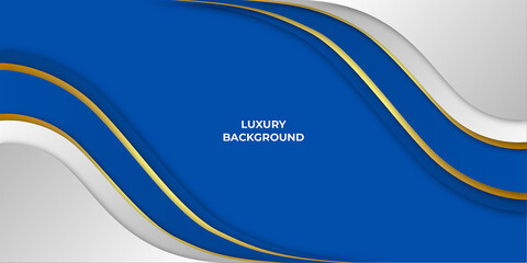 Blue Luxury Background With Shapes Lines