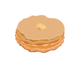 crepes pancakes breakfast illustration