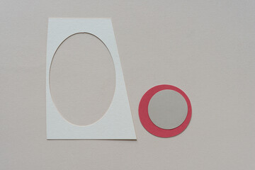 paper background with basic forms
