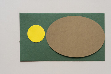 paper background with basic forms