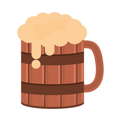 wooden beer cup