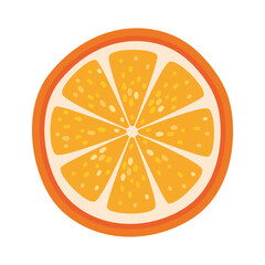 Fototapeta na wymiar orange slice illustration