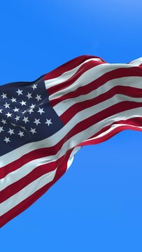 Usa Vertical Flag 4K