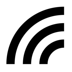 Wi-Fi, RSS, and other radio icon. Vector.