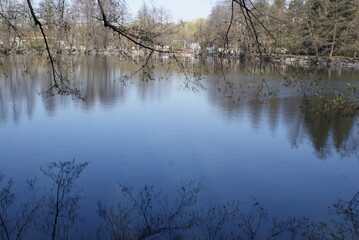 Nature park in the middle of the city, Kunraticky les, Michelsky les, Michle, Prague, Czech Republic