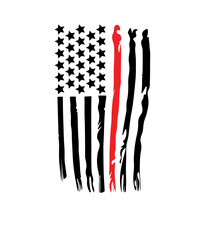 firefighter svg, firefighter flag svg, fireman svg, fire department svg, thin red line flag svg, fire fighter svg, fireman flag svg
