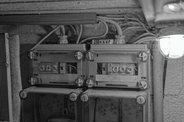 old electrical fuse box