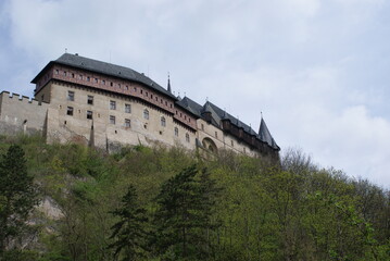Fototapeta na wymiar Karlštejn Castle, Karlštejn, Beroun, Central Bohemian Region, Czech Republic