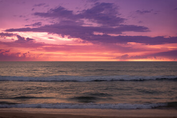 Obraz premium Sunset View Horizon Sri Lanka Jungle Beach