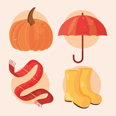 autumn things icons