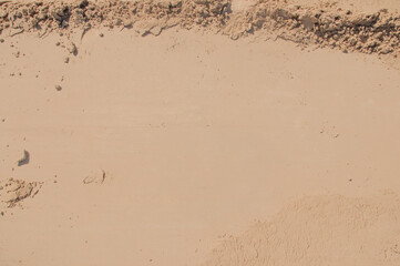 Top view of Fine sand texture natural background Summer and travel background.