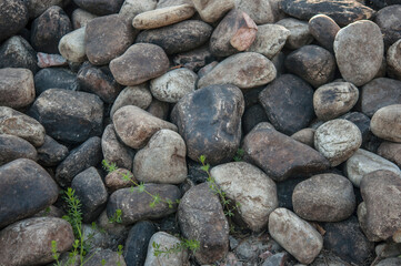 Stones are perfectly arranged from nature