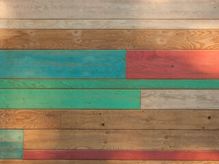 Colorful wood plank background texture