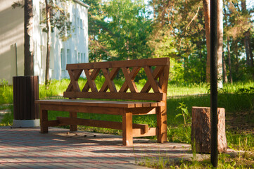 bench in a public park