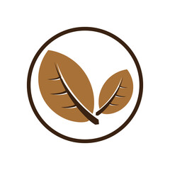 Fototapeta premium tobacco leaf logo,tobacco field and tobacco cigarette logo template design vector