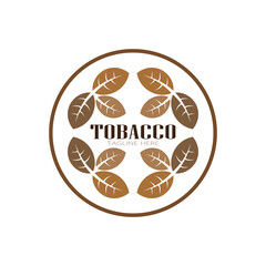 tobacco leaf logo,tobacco field and tobacco cigarette logo template design vector