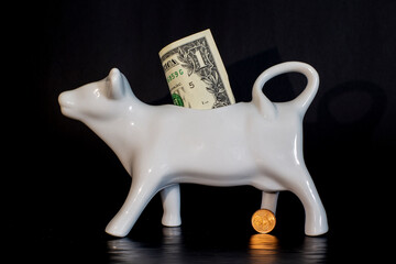 cow and money