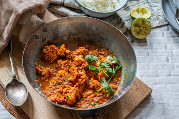 Parsi fish patia with rice - delicious curry from the Parsi community in Bombay