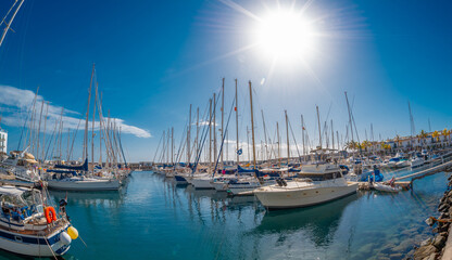 Fototapeta premium Puerto de Mogan Harbor Canary island Spain