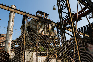 Abandoned buildings in Dolni Vitkovice industrial area, Ostrava, Czech Republic