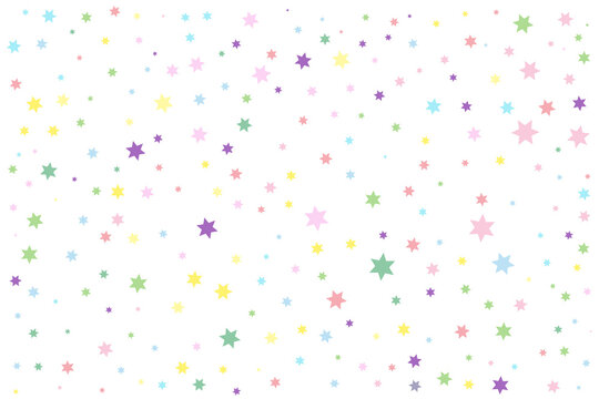 Colorful and multicolor ramdon star vector. colorful background of stars , confetti. parties, festivities, textiles.	