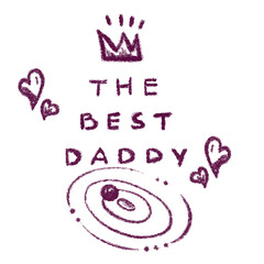 hand-drawn illustration of a unique design for global Father's Day 