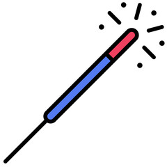 Sparkler icon,  Fourth of July related vector