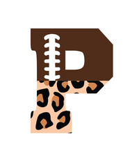 Football Font SVG png, half leopard football font letters alphabet and numbers svg png, Stitched Letters and Numbers, Gridiron Alphabet SVG
