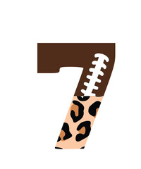 Football Font SVG png, half leopard football font letters alphabet and numbers svg png, Stitched Letters and Numbers, Gridiron Alphabet SVG
