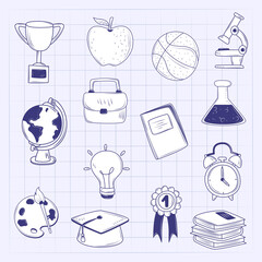 icons school education