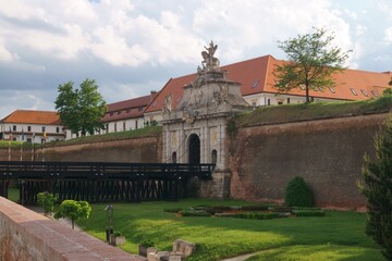 The gate of the Alba Carolina fortress, Romania, Transylvania, Alba Iulia