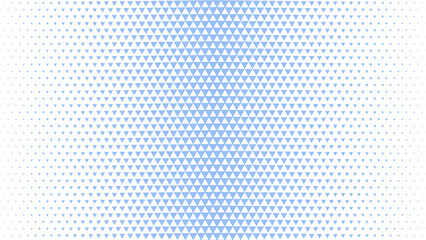 Triangles Halftone Geometric Pattern Vector Subtle Texture White Pale Blue Abstract Background. Faded Chequered Triangle Particles Wide Wallpaper. Half Tone Graphic Minimalist Pure Light Illustration