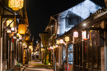 Chinese old town in Zhouzhuang Jiangsu 