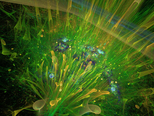 Imaginatory fractal abstract background Image