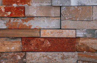 texture wall red old brown stone 