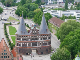 Holstentor, Wahrzeichen der Hansestadt Lübeck, Lübeck, Schleswig-Holstein.