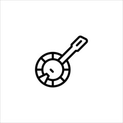 Electric guitar icon. Guitar vector icon. Acoustic, Electric, Bass Types of Guitar Vector Illustration. Musical instrument symbol isolated on white background. Symbol, logo illustration.