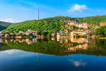 Fototapeta na wymiar Bundi town panoramic view, India