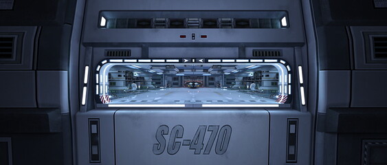 宇宙船格納庫 © tsuneomp