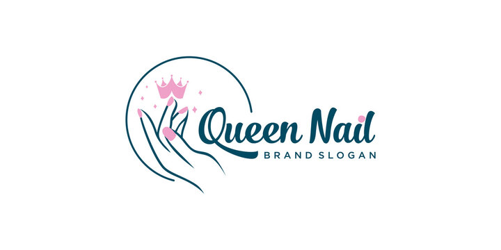 Nail studio logo design set, creative templates for nail bar, beauty  saloon, manicurist technician vector Illustrations o… | Logo design set, Nail  studio, Nail logo