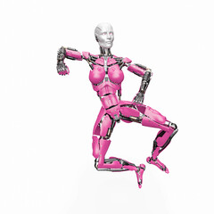 amazing robot is doing a happy dance