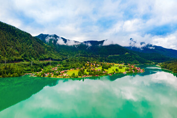 Naklejka na ściany i meble Walchensee Lake in Bavaria, Germany