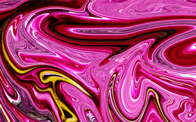 Liquid marble pattern. Marbled pink abstract background.