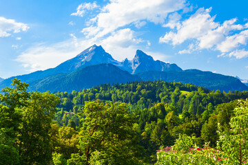 Fototapeta premium Watzmann mountain in Bavarian Alps, Germany