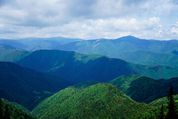 Naklejka premium mountains in the mountains, Piatra Craiului Mountains, Romania 