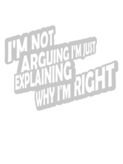 I'm not arguing Spruch 