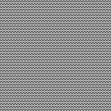 Seamless surface pattern design with ethnic embroidery ornament. Repeated black square wave and dotted lines wallpaper. Zigzag stripes. Jagged linear motif. Digital paper, page fill, web designing.