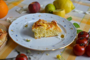 Banitsa - Traditional Bulgarian Pastry with Cheese.