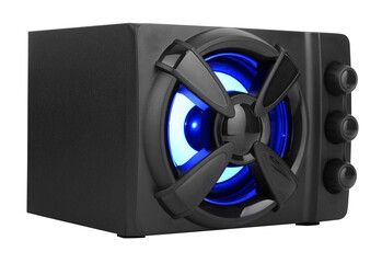 Fototapeta premium acoustic speakers isolated on white background