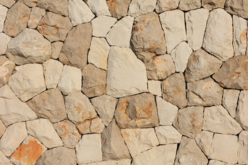 wall with square stones. background